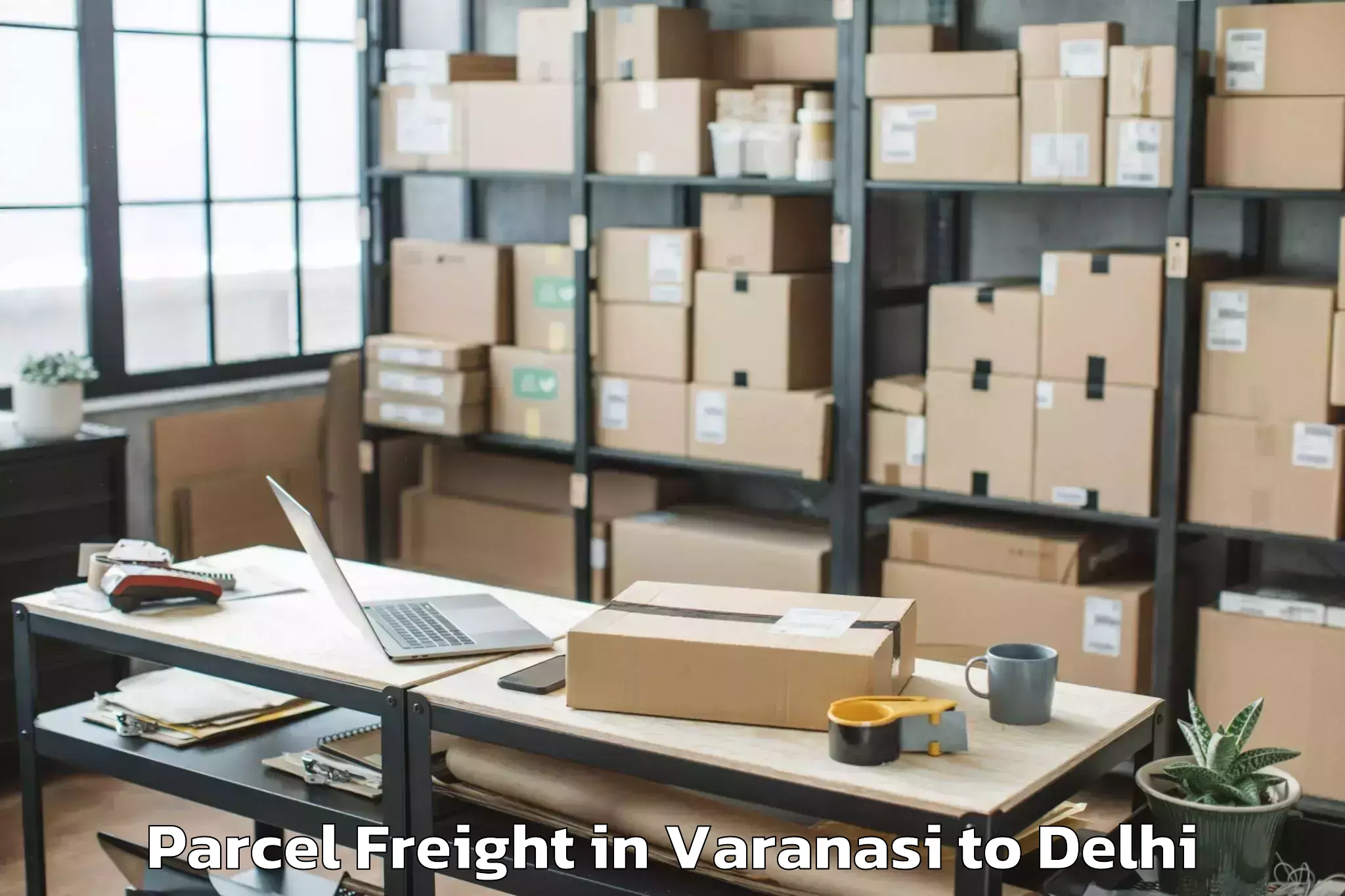 Reliable Varanasi to Rohini Parcel Freight